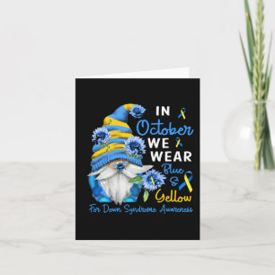 Im Oktober tragen wir das blaue Gelbunten-Syndrom Karte