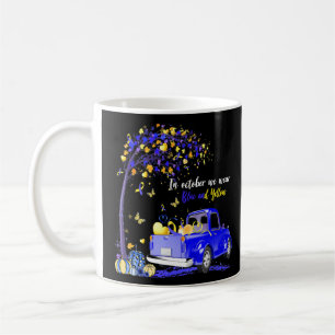 Im Oktober tragen wir das blaugelbe LKW-Down-Syndr Kaffeetasse