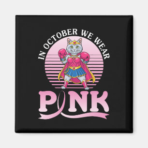 Im Oktober tragen wir den Katzenkrieger der türkis Magnet