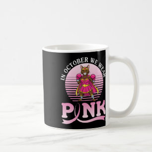 Im Oktober tragen wir den rosa Ocicat Katzenkriege Kaffeetasse