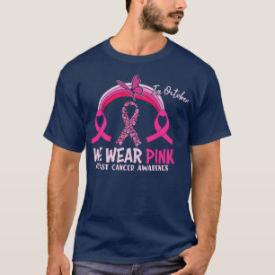 Im Oktober tragen wir den rosa Rainbow-Monat T-Shirt