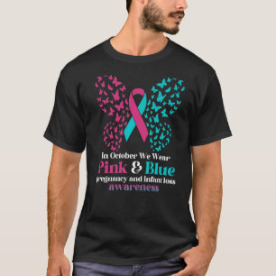 Im Oktober tragen wir den Verlust der rosa blauen T-Shirt