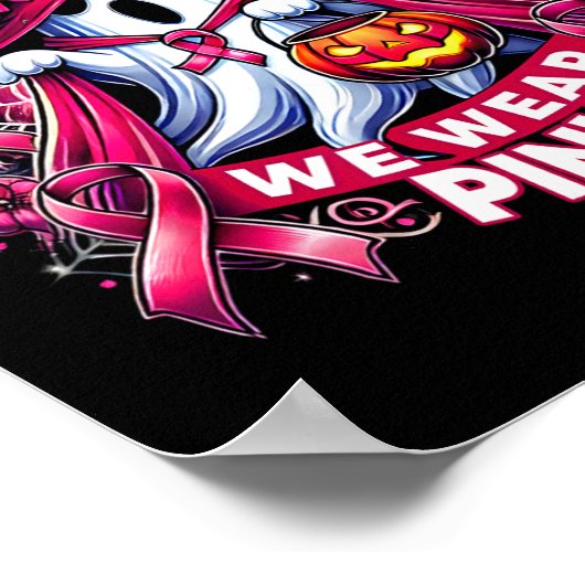 Im Oktober tragen wir die rosa Hexenwelse Ghost Pu Poster (Ecke)