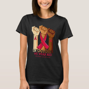 Im Oktober tragen wir die rote Schleife Woche Drog T-Shirt