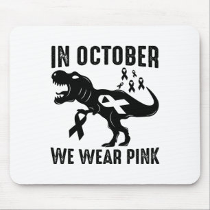 Im Oktober tragen wir ein pinkfarbenes Brustkrebsb Mousepad