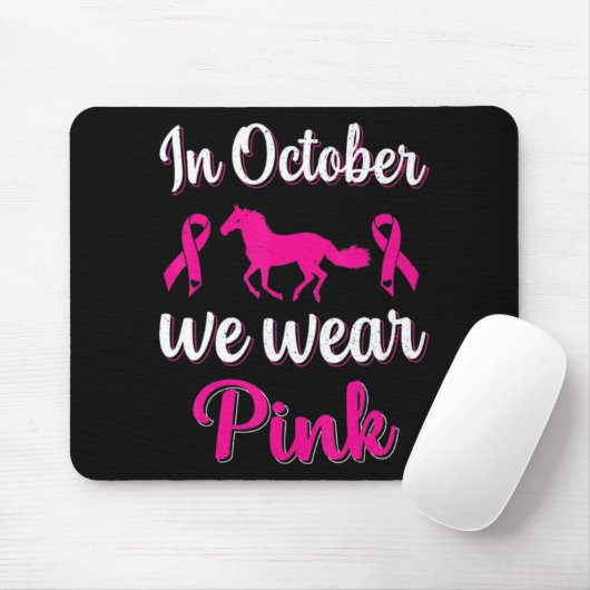 Im Oktober tragen wir ein pinkfarbenes Brustkrebsb Mousepad (Mit Mouse)