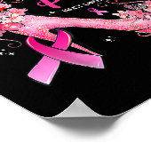 Im Oktober tragen wir ein pinkfarbenes Brustkrebsb Poster (Ecke)