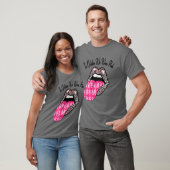 Im Oktober tragen wir ein pinkfarbenes Brustkrebsb T-Shirt (Unisex)