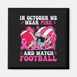 Im Oktober tragen wir ein pinkfarbenes Brustkrebsw Magnet