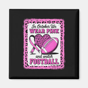 Im Oktober tragen wir ein pinkfarbenes Brustkrebsw Magnet