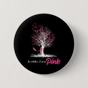 Im Oktober tragen wir ein pinkfarbenes Tree Breast Button