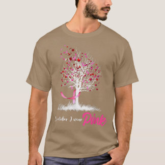 Im Oktober tragen wir ein pinkfarbenes Tree Breast T-Shirt