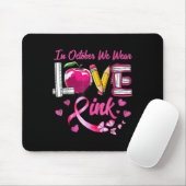 Im Oktober tragen wir eine Pink-Liebe-Brustkrebs-A Mousepad (Mit Mouse)