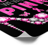 Im Oktober tragen wir eine rosa Brustkrebs-Sensibi Poster (Ecke)