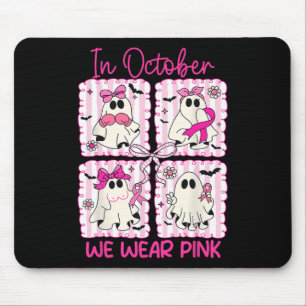 Im Oktober tragen wir eine rosa Ghost-Coquette-Bow Mousepad