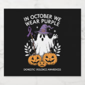 Im Oktober tragen wir einen Lila Gewalt Ghost Bierflaschenetikett (Einzelnes Label)