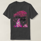 Im Oktober tragen wir einen rosa Brustkrebs-Kriegr T-Shirt (Design vorne)