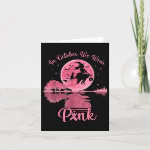 Im Oktober tragen wir einen rosa Hexenkrebs-Schlag Karte
