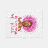 Im Oktober tragen wir NK Black Women Brustkrebs ab Fleecedecke (Vorderseite (Horizontal))