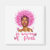 Im Oktober tragen wir NK Black Women Brustkrebs ab Magnet (Vorne)