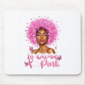 Im Oktober tragen wir NK Black Women Brustkrebs ab Mousepad (Vorne)