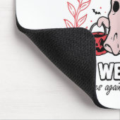 Im Oktober tragen wir NK-Boo-Bienen gegen Brustkre Mousepad (Ecke)