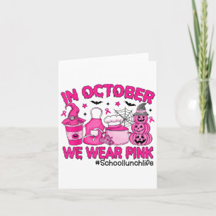 Im Oktober tragen wir NK Breast Cancer School Mitt Karte