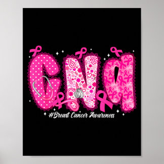Im Oktober tragen wir Nk Cna Krankenschwester Brus Poster