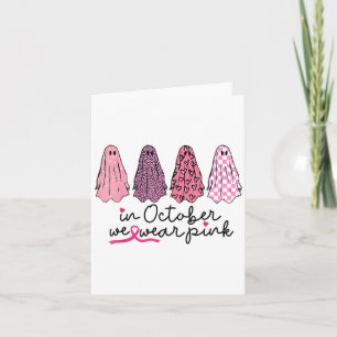 Im Oktober tragen wir Nk Ghost Boo Halloween Breas Karte