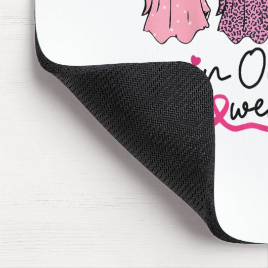 Im Oktober tragen wir Nk Ghost Boo Halloween Breas Mousepad (Ecke)