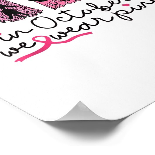 Im Oktober tragen wir NK Ghost und Black Cat Krebs Poster (Ecke)