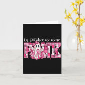 Im Oktober tragen wir Nk Ghost Witch Brustkrebs Aw Karte (Gelbe Blume)