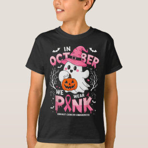 Im Oktober tragen wir Nk lustiger Halloween-Geist- T-Shirt