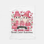 Im Oktober tragen wir NK Niedlich Ghost Breast Can Fleecedecke (Vorderseite)