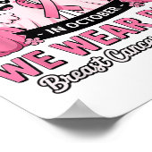 Im Oktober tragen wir NK Niedlich Ghost Breast Can Poster (Ecke)