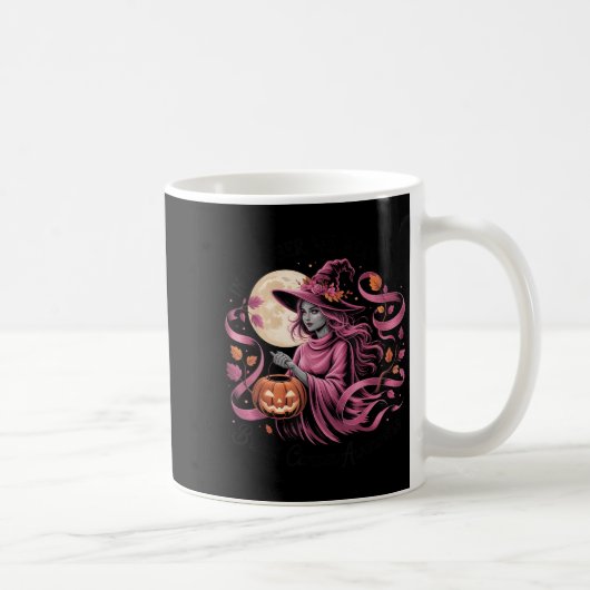 Im Oktober tragen wir Nk Ribbon Halloween Ghost He Kaffeetasse (Rechts)