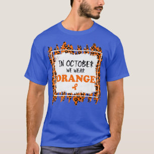 Im Oktober tragen wir Orange ADHS Awareness Leopar T-Shirt