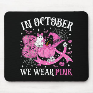 Im Oktober tragen wir Pink Boo Ghost Breast Cancer Mousepad