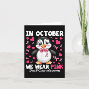 Im Oktober tragen wir Pink Breast Cancer Awareness Karte