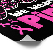 Im Oktober tragen wir Pink Breast Cancer Gaming Ki Poster (Ecke)