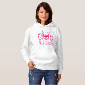 Im Oktober tragen wir Pink | Brustkrebs - Bewussts Hoodie (Vorne ganz)