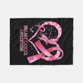 Im Oktober tragen wir Pink Brustkrebs Bewusstsein  Fleecedecke (Vorderseite (Horizontal))