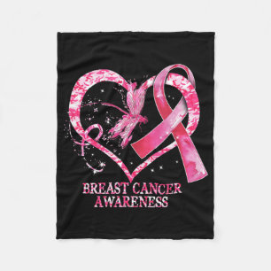 Im Oktober tragen wir Pink Brustkrebs Bewusstsein Fleecedecke
