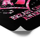 Im Oktober tragen wir Pink Brustkrebs Bewusstsein Poster (Ecke)
