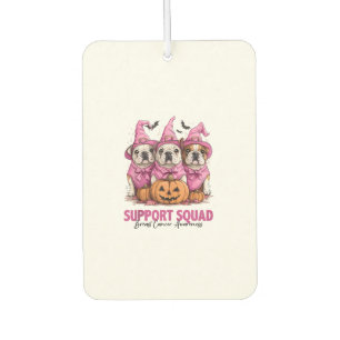 Im Oktober tragen wir Pink Bulldog Halloween Breas Autolufterfrischer