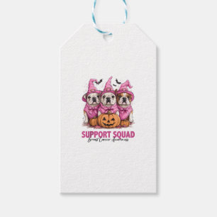 Im Oktober tragen wir Pink Bulldog Halloween Breas Geschenkanhänger
