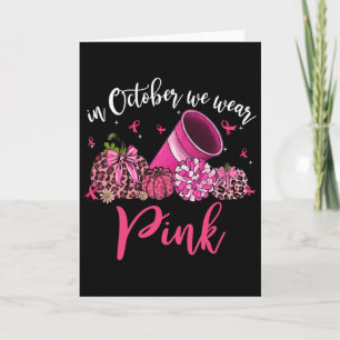Im Oktober tragen wir Pink Cheerleading Brustkrebs Karte