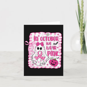 Im Oktober tragen wir Pink Coquette Breast Cancer Karte