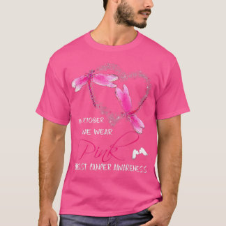 Im Oktober tragen wir Pink Dragonfly Breastkrebs A T-Shirt