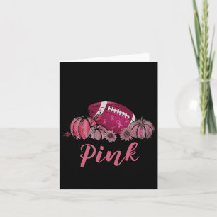 Im Oktober tragen wir Pink Football Breast Cancer Karte